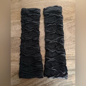 Brown/Black marled fingerless gloves